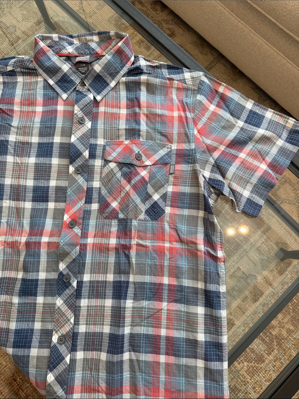 Outdoor Research Short-Sleeve Plaid Button-Up Shirt